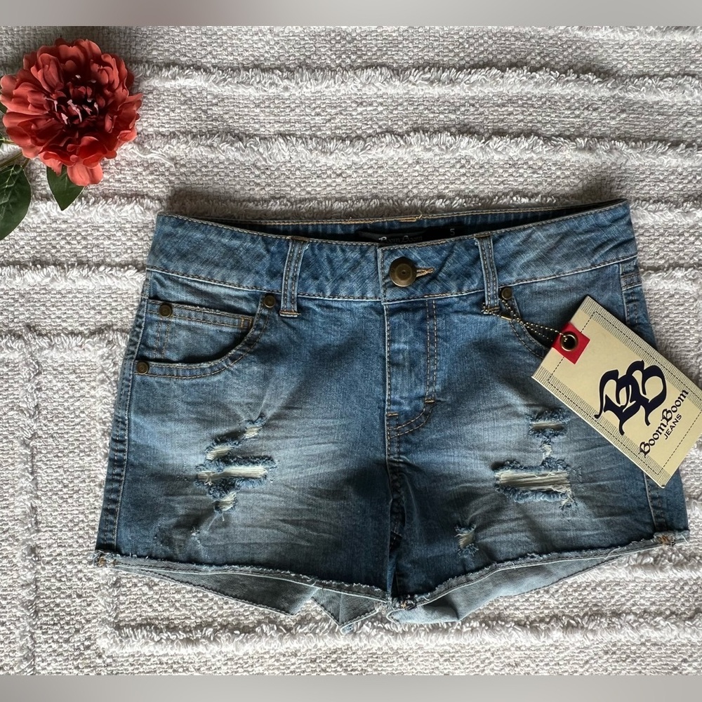 BOOM BOOM JEAN Dark Wash Denim Jeans Shorts- Size 5